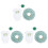 3 Sets St Patrick's Day Mesh Rokpakje Baby 3