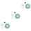 3 Sets St Patrick's Day Mesh Rokpakje Baby 6