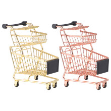 2 Sztuki Mini Wózek Zakupowy Dwuwarstwowy