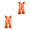 2 Baby Halloween Romper: Pompoen Print Jumpsuit 5