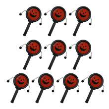 10Pcs Halloween Pumpkin Drums Mini Shaking For Babies