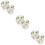 6 Unidades Pulseira De De Pelúcia Com 11