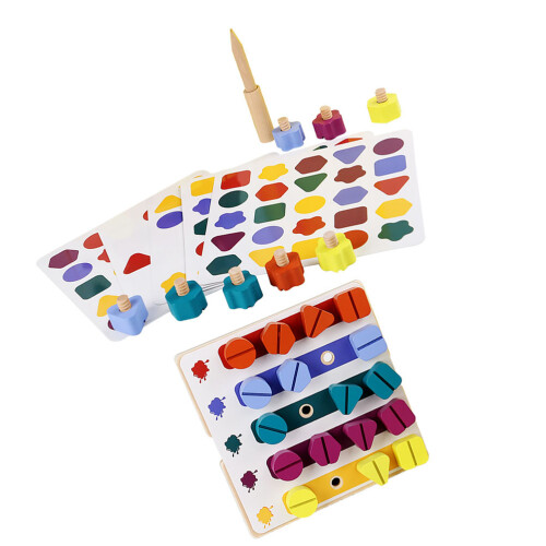 Conjunto De Brinquedo Para Encaixe De Parafusos Com Instalação