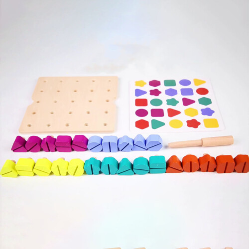 Conjunto De Brinquedo Para Encaixe De Parafusos Com Instalação 2
