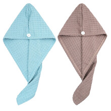 Prosop de păr din microfibră, turban răsucit ultra absorbant cu uscare rapidă pentru toate tipurile de păr, uscare rapidă, ușor și portabil,