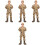 4 Unidades De Soldado Para , Mini Decoração 5
