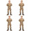 4 Unidades De Soldado Para , Mini Decoração 7