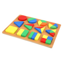 1 Drewnianych Zabawek Tangram Kolorowe Klocki Geometryczne
