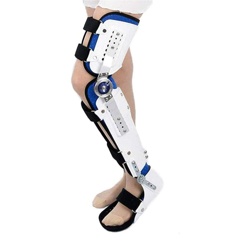 Knee Ankle Foot Orthosis Adjustable Post Op Immobilizer Left  PostOp Knee Immobilizer, Fixed Rehab Brace Knee Support