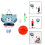 Set Pallacanestro Sospeso Con Mini Pallone Per 3