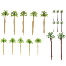 17 Delar Sandbordsaccessoarer Mini Palmträd Mikrolandskapsutrustning