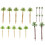 17 Delar Sandbordsaccessoarer Mini Palmträd Mikrolandskapsutrustning 1