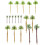 17 Delar Sandbordsaccessoarer Mini Palmträd Mikrolandskapsutrustning 2