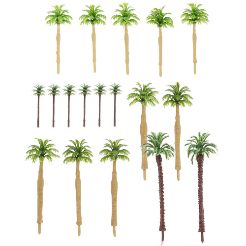 17 Delar Sandbordsaccessoarer Mini Palmträd Mikrolandskapsutrustning 1