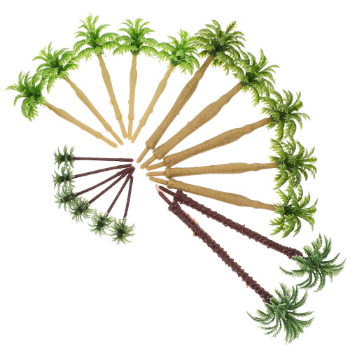 17 Delar Sandbordsaccessoarer Mini Palmträd Mikrolandskapsutrustning 2
