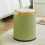 Small Round Garbage Can Press Trash Can with-12L Cream color 7