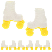 4 Paar Eiskunstlaufschuhe 1/6 Maßstab Für 1:6 Puppen