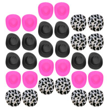 30Stk Kunststoff Mini Cowboyhut Für Bastelarbeiten