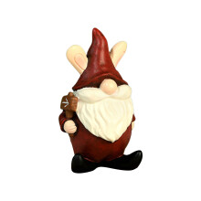 Cartoon Santa Gnomes Resins Miniature Christmas Elf Figurine-2