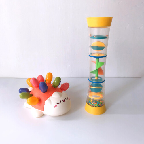1Pc Kids Educational Hand Bell With Kaleidoscope 2