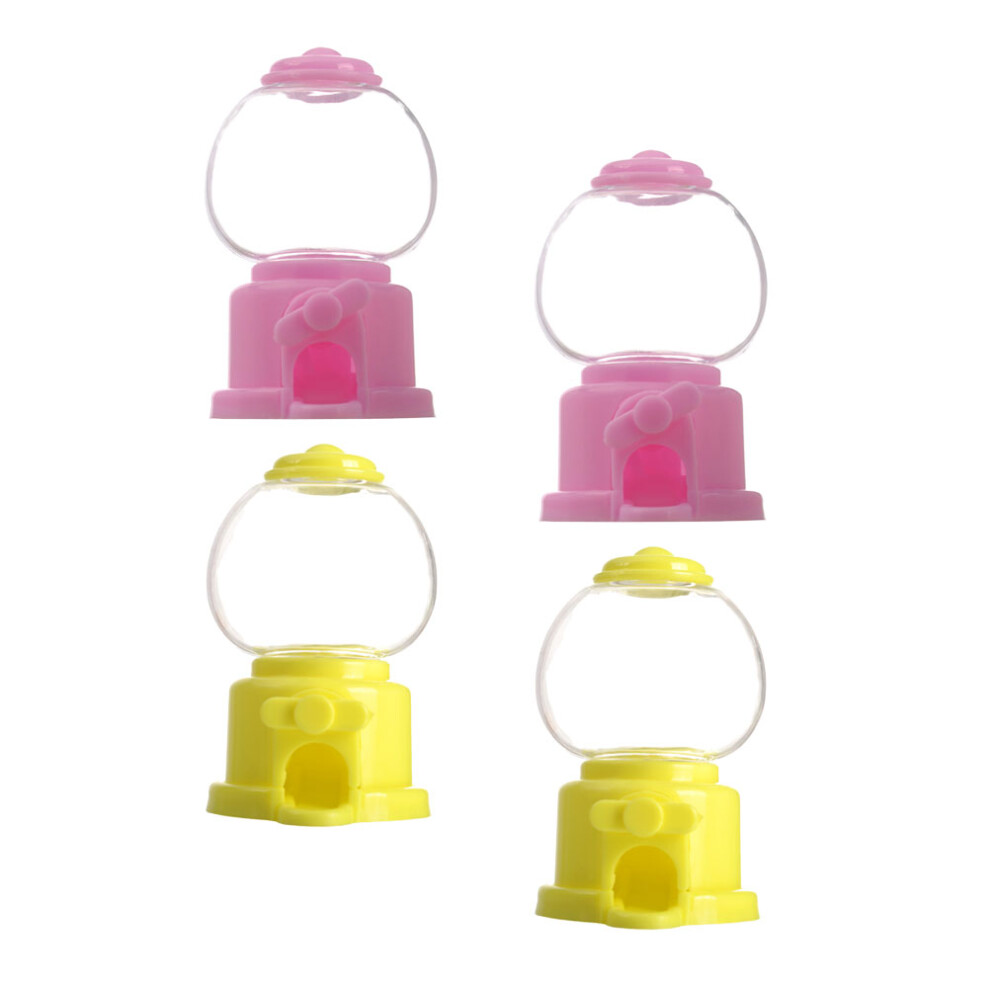 4 Sztuki Mini ŁApawki Obrotowe Na Cukierki Dla Dzieci (ŻółTy + RóżOwy)-image