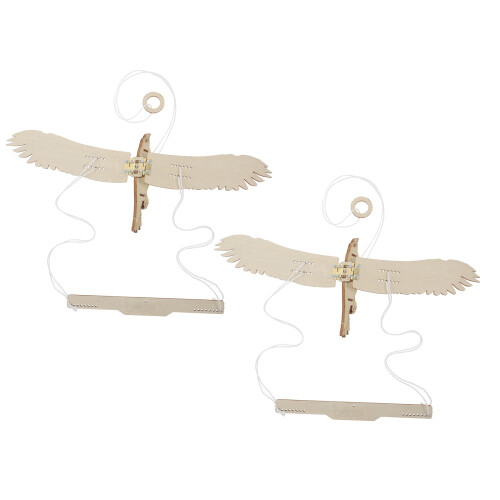 2 Sets Kinder Diy Holz Vogel Modell Experiment Spielzeug