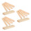 24 Pcs Wooden Domino Trays Desktop Racks Multi-Function Bases 10