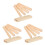 24 Pcs Wooden Domino Trays Desktop Racks Multi-Function Bases 9