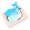 2 Unidades Puzzles Animales Madera 3D Panel Azul 1
