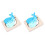 2 Unidades Puzzles Animales Madera 3D Panel Azul 2