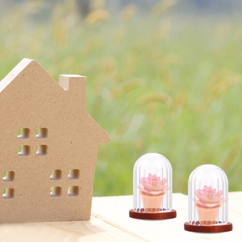 5 Mini Kekstäcka Glasburkar Dockhus 1