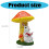 Mushroom Rabbit Resin Statue Figurine-White rabbit reading 3