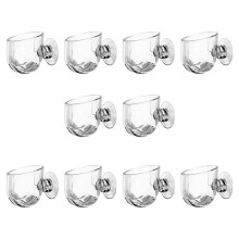Aquariums Feeding Bowl Set Of 10 Clear Suction Cup Plant-L