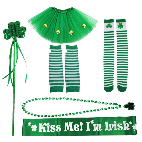 Ensemble Tenue De Saint-Patrick Tutu Robe De Fête Bébé Costume