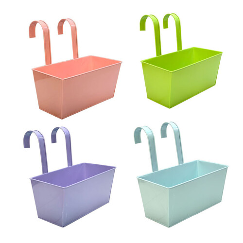 Mini Rectangle Box Decors Desktop Gift Plant-Light blue 1