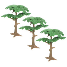 6 Stuks Mini Pijnboom Voor Spoorweg Diorama Decoratie