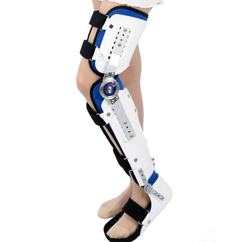 Hip Knee Ankle Foot Orthosis Brace Adjustable Height And Width For Fracture And Lower Limb Paralysis Left Leg