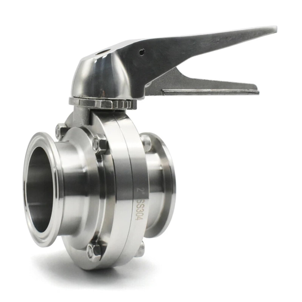 Flow Control Valve 1 Pc 51Mm Ferrule 64Mm Valve 304 Stainless Steel Extrusion Trigger For Extrusion Equipment 9105992591220