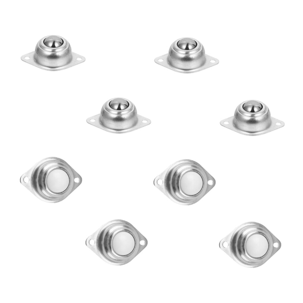 Carbon Steel Nylon Wheel Roller Balls 8Pcs Speed Transfer Casters, Flexible Steering, Strong Load Bearing 9105992591237