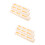 6St Creatieve Domino Treinklips Plastic Voor Stabiliteit En 9