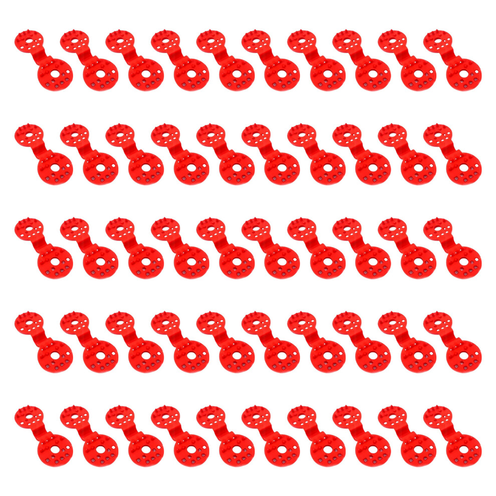 50Pcs Durable Tent Clips Fasteners Stable Tent Clamps For-Red 7696000613253