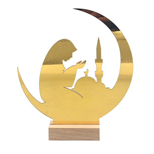 Ramadans Acrylic Crescents Table Decoration for Eid-MBT004