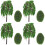 4St Mini Groene Model Voor - En Architectuurmodellen 7