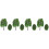 4St Mini Groene Model Voor - En Architectuurmodellen 6