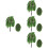 4St Mini Groene Model Voor - En Architectuurmodellen 8