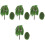 4St Mini Groene Model Voor - En Architectuurmodellen 5