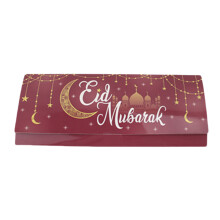 50 Pieces Ramadans Paper Greeting Cards Eid Mubarak Money-Red