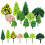 55 Stuks Mini Kunstbomen Voor DIY Bouwmodel Landschap 2