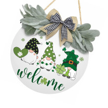 Patricks Day Wood Sign for Home and Porch Decoration Front Door