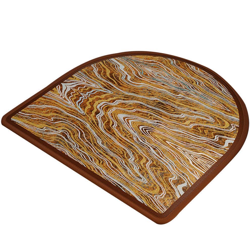 Ice Silk Seat Cushions with Waves-Rolling lines orange 45cm